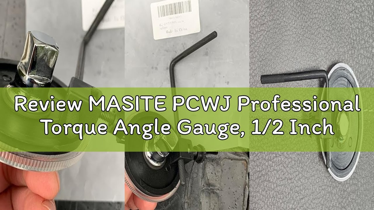 Review MASITE PCWJ Professional Torque Angle Gauge, 1/2 Inch Drive, 360 Degree Rotation Scale, Mecha