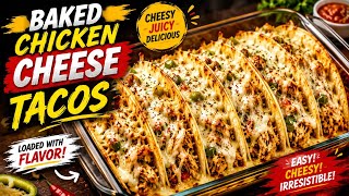 Baked Cheese Tacos 🌮🧀 | cheesy and cripsy  tacos recipe 
