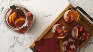 Sangria with Fresh Peaches and Apricots- Martha Stewart