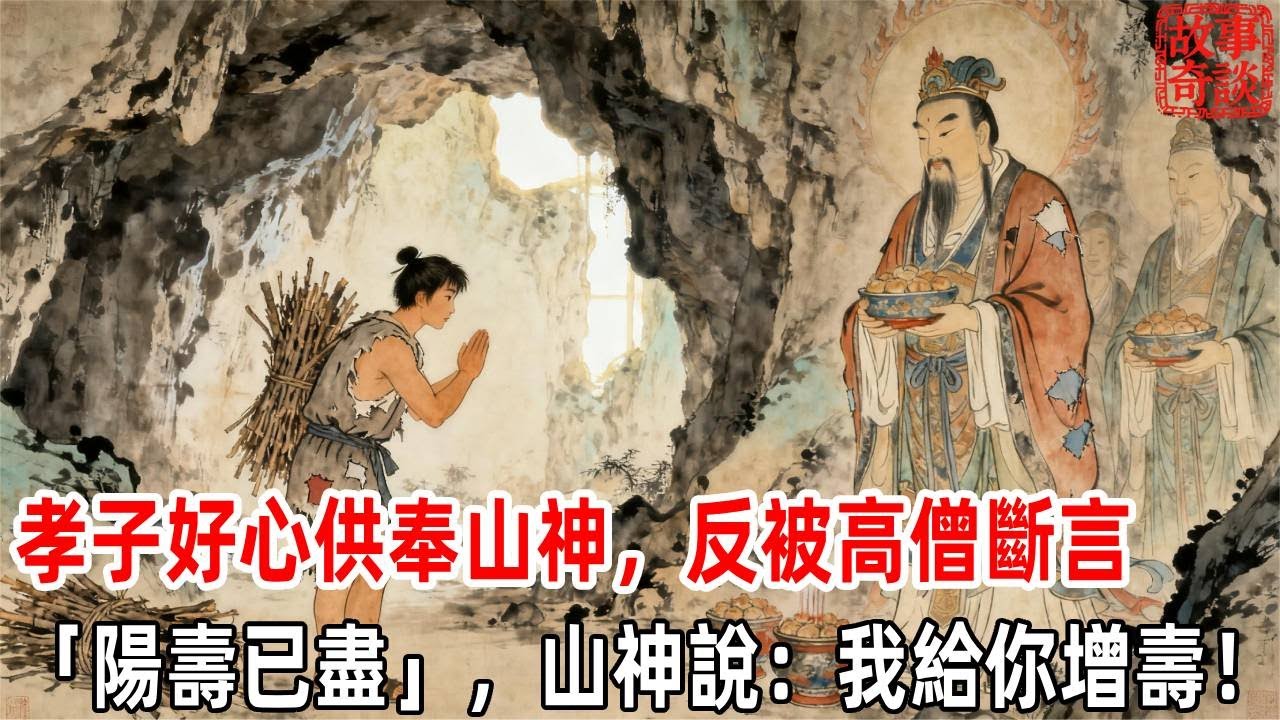 孝子好心供奉山神，反被高僧斷言「陽壽已盡」，山神說：我給你增壽！「故事奇談」「故事奇談」