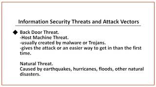 004 Information Security Threats And Attack Vectors