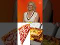 The Garfield Movie star Hannah Waddingham chooses her favorite Italian food! #garfield #movie #pizza