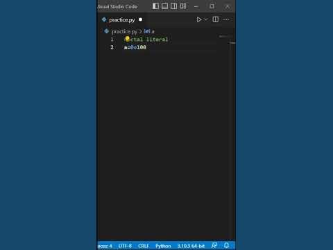 Octal literals #python #pythonforbeginners #learnpython - YouTube