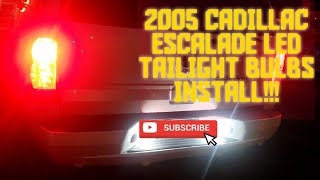 05 ESCALADE LED TAILIGHT BULBS INSTALL!!!