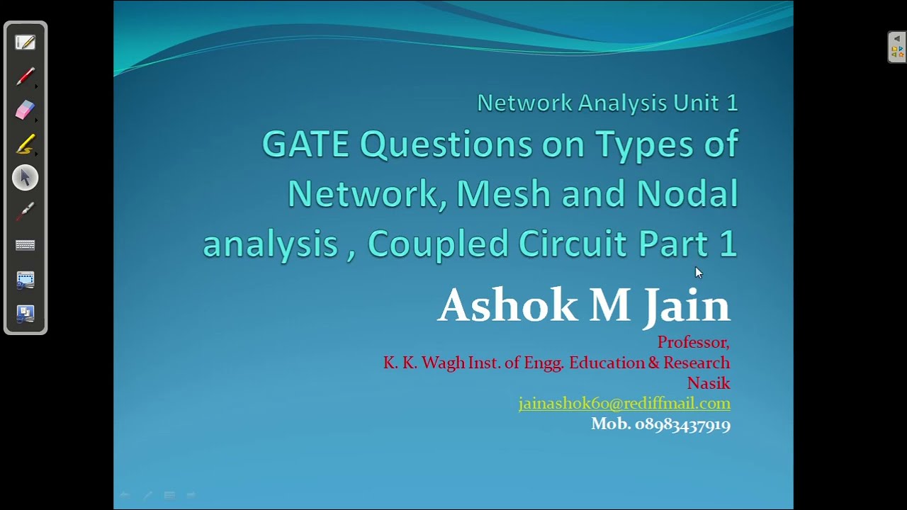 Network Analysis | GATE MCQs on KVL,KCL, Simplification Technique, Energy Source Part 1 |  Unit 1-15