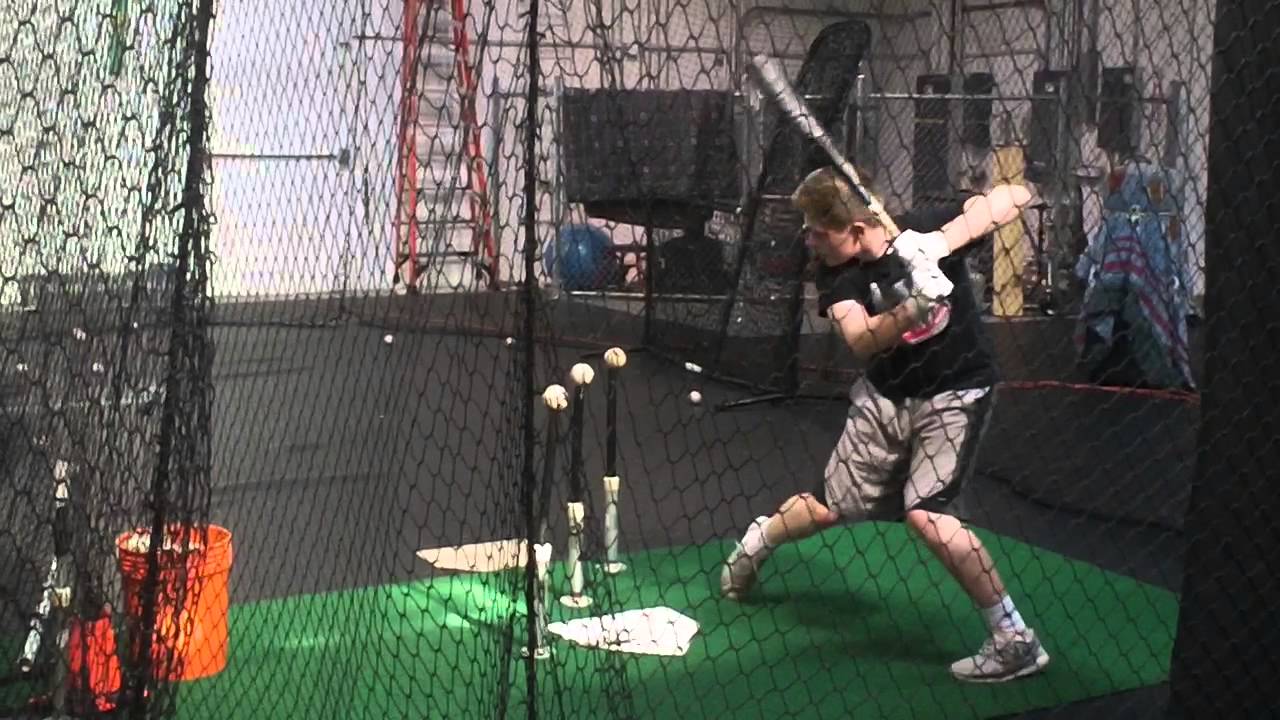 Three Tee Bat Barrel Path Drill Inside YouTube