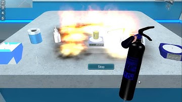 Lab Health and Safety Demo Bench Fire