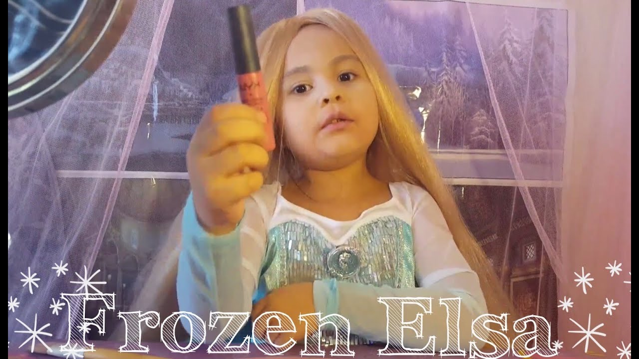 Frozen Elsa Little Girl Makeup Tutorial For Kids YouTube