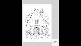 140 Fairy House Coloring Pages 1