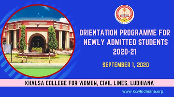 NEW STUDENTS ORIENTATION PROGRAMME 2020-21