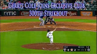Baseball's Gerrit Cole Houston Astros Joins 300K Exclusive Club