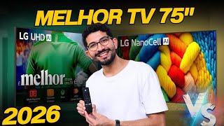 Qual MELHOR TV de 75 Polegadas para COMPRAR em 2026? | As 4 Melhores Smart TVs de 75 Polegadas