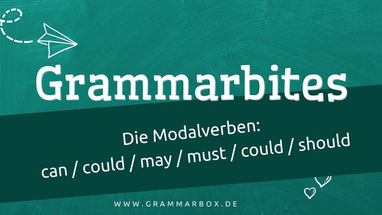 Die Modalverben: can / could / may / must / could / should