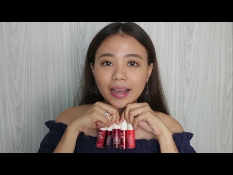 Video THE FACE SHOP WATERY TINTS REVIEW (5 SHADES) - youtube