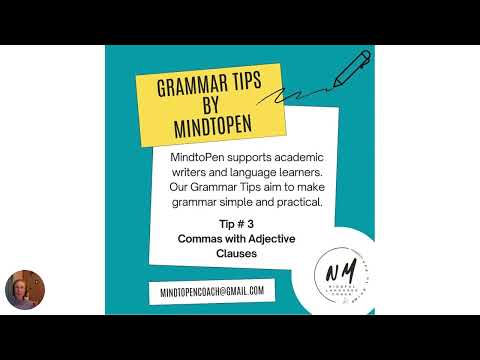 Comma Use with Adjective Clauses (Tip #3)