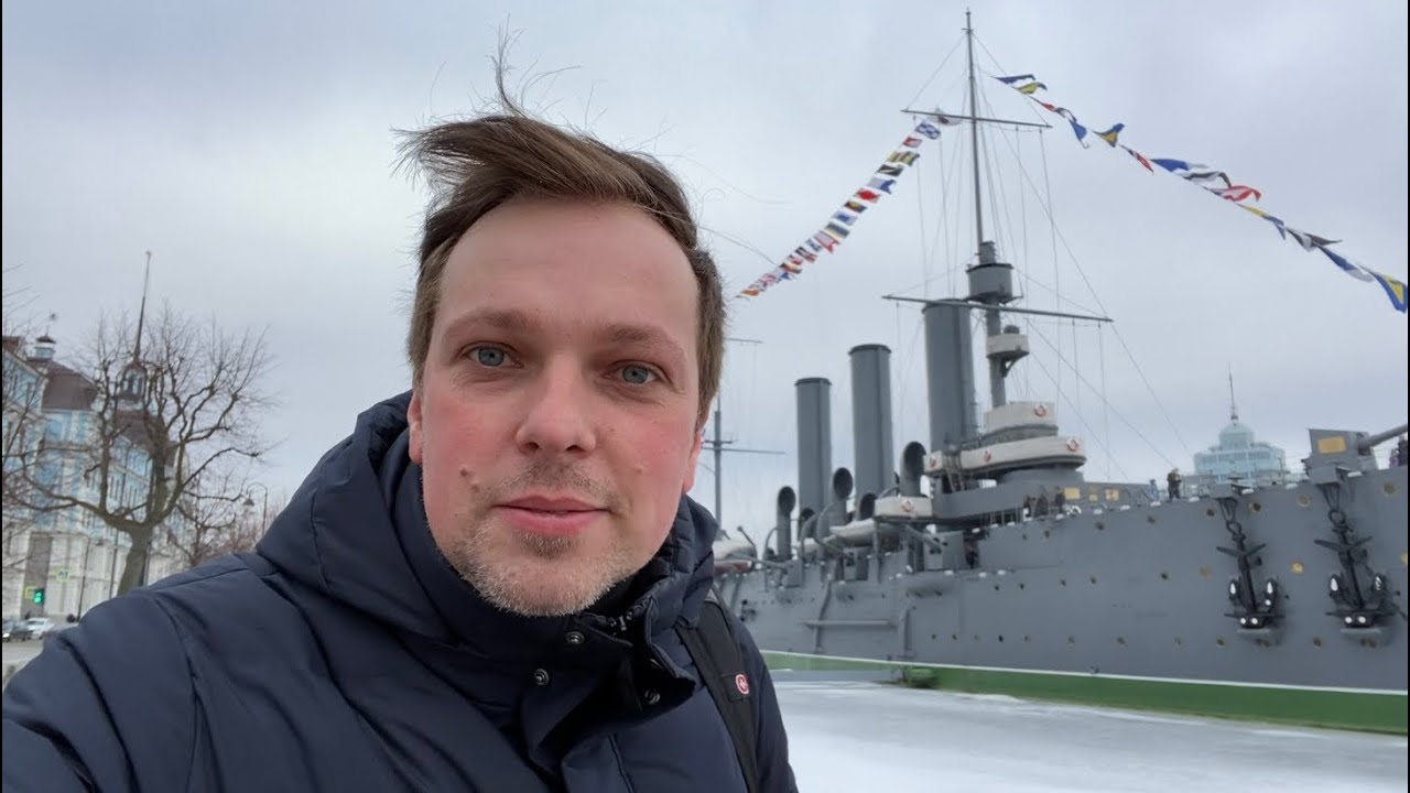 The Legendary Cruiser AURORA (Commissioned in 1903) in St