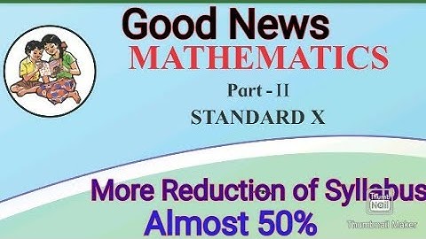 Revised Reduction of Syllabus of Geometry Class10 SSC 10th std  Maths-2 MH state board