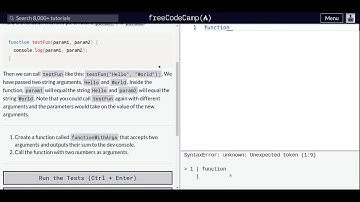 Lesson 50 | Basic JavaScript | Passing Values to Functions with Arguments