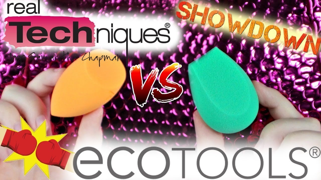 BATTLE OF THE BEAUTY SPONGES: ECO TOOLS VS REAL TECHNIQUES | MakeupbyMegB