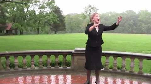 Jeanne Grow Whiting conducts "Ode to Joy"