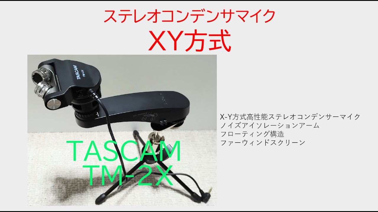 ステレオマイク（XY方式） !! TASCAM TM-2X