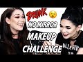 *Drunk* No Mirror Makeup Challenge ft. my twin!!