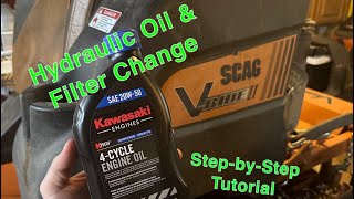 How To: Change Hydraulic Oil & Filter on a Scag V-Ride 2