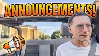 Announcements!