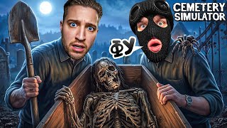 WORKING AT A CEMETERY FOR 24 HOURS! THE MOST REALISTIC FUNERAL SIMULATOR! (CEMETERY SIMULATOR) WORKING AT A CEMETERY FOR 24 HOURS! THE MOST REALISTIC FUNERAL SIMULATOR! (CEMETERY SIMULATOR)