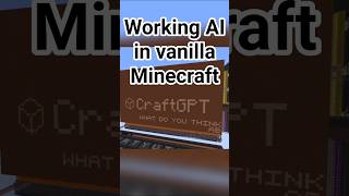Working AI in minecraft 🤯 #redstone #fypusa