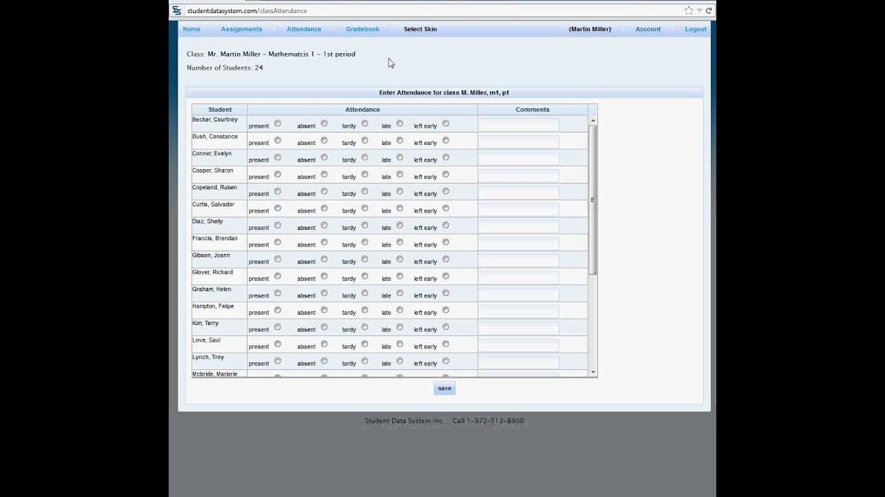 Student Data System - Teacher Portal.avi