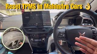 Reset TPMS in any of Mahindra Car’s || Full information.👌