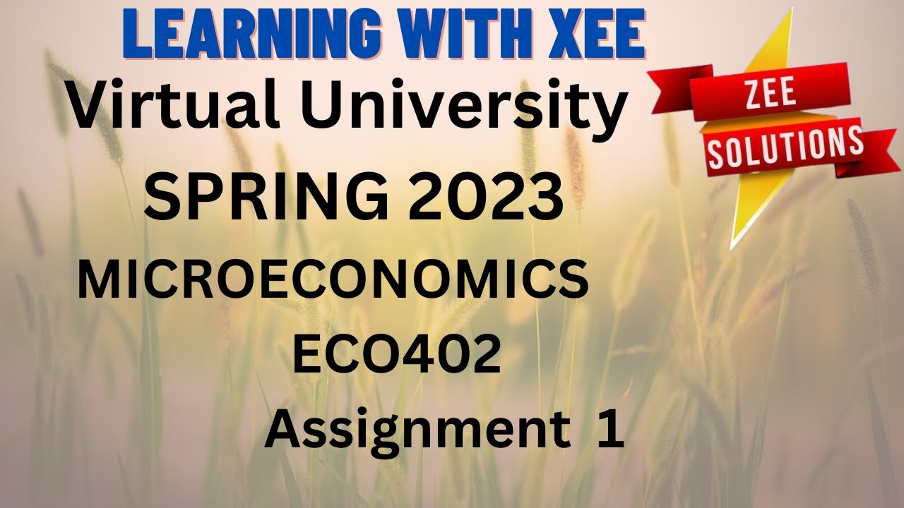 eco402 assignment solution 2023