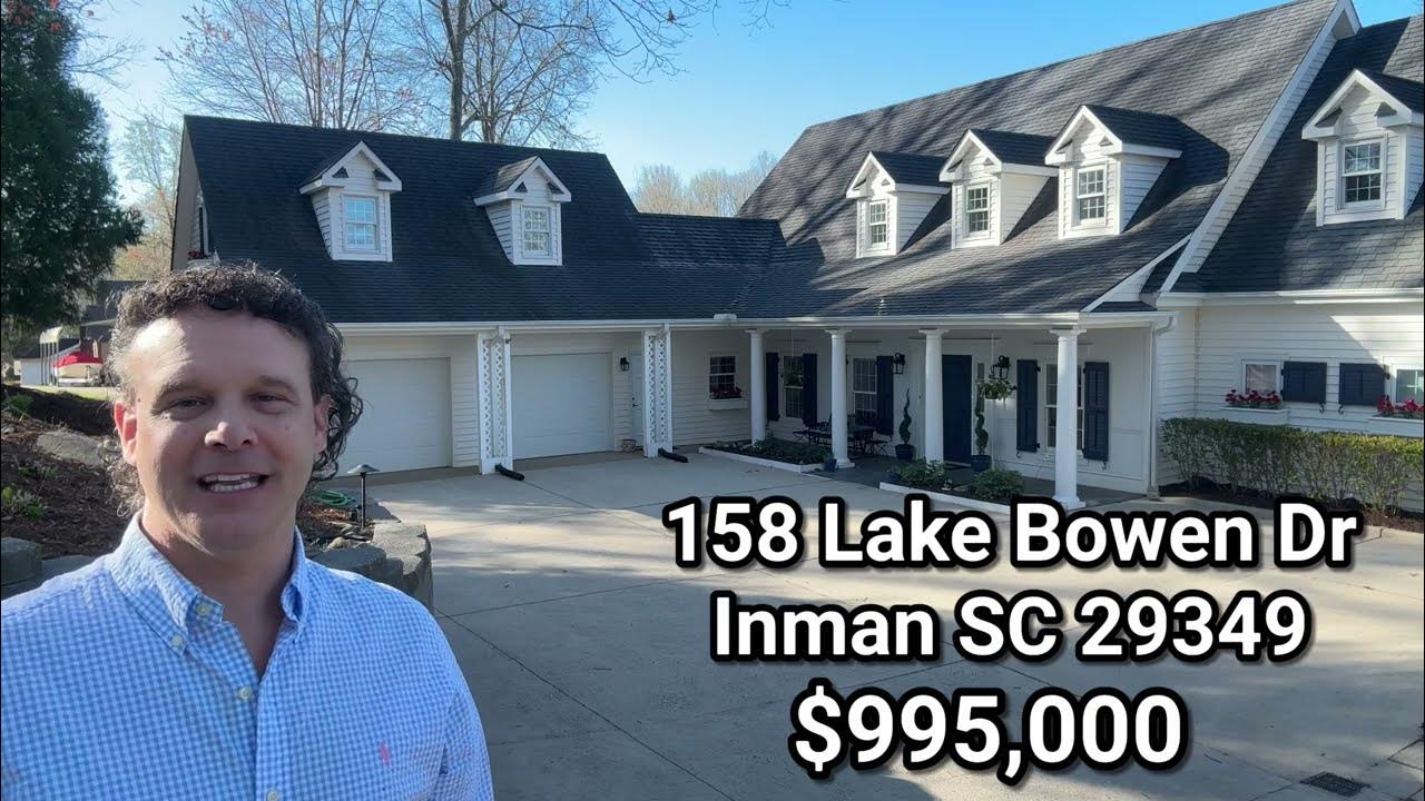 Lakeside Luxury Home for Sale CustomBuilt Home on Lake Bowen Inman SC