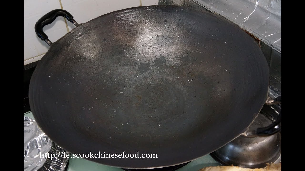 WANGYUANJI 2 in 1 Cast Iron Wok Flat Bottom Woks and Stir Fry Pans