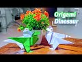 How To Make a Paper Dinosaur | Easy Origami Dinosaur New Update 2021