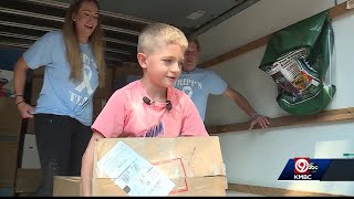 Young cancer survivor makes big donation at Children's Mercy Hospital
