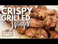 Crispy Grilled Chicken Wings Recipe - Crunchy Dry Wings on the BBQ