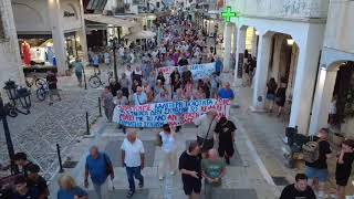 Συλλαλητήριο του Εργατικού Κέντρου για τα προβλήματα της Λευκάδας