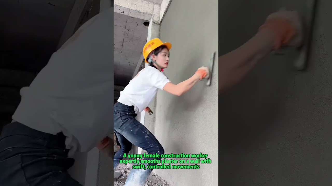 Female Builder Skills! Wall Plastering Technique｜Construction Tips & Gender Equality
