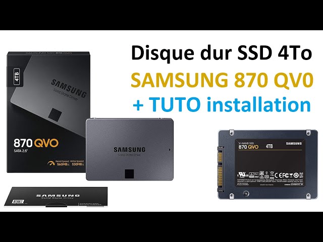 SSD 1To Samsung 870 QVO MZ-77Q1T0BW SATA 560Mo/s 530Mo/s