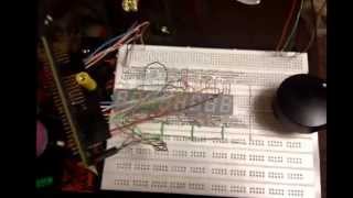 Stm32f103 + 8 digits 7-segment LED. The first block of TIVARC