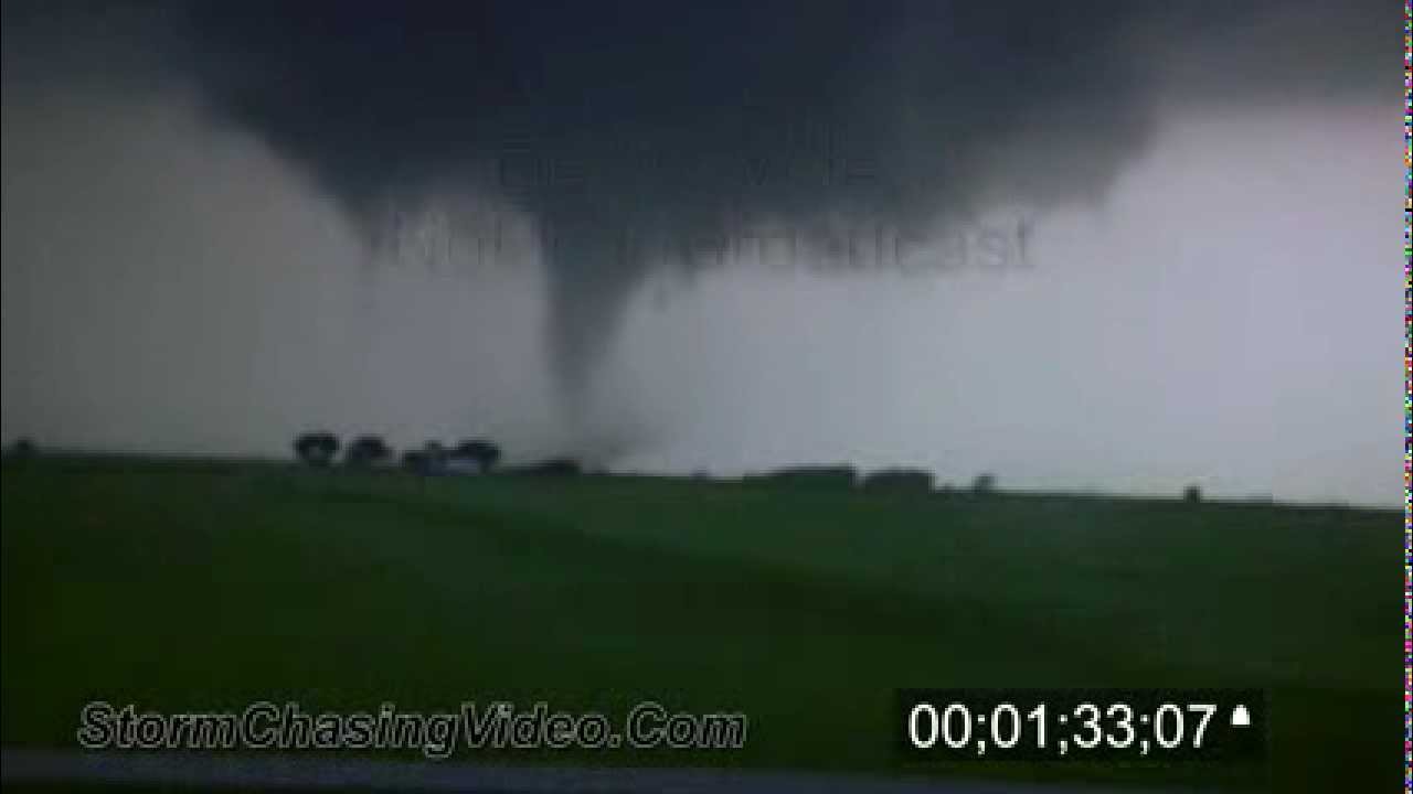 4/14/2012 Cherokee, OK Tornado Footage Stock Video