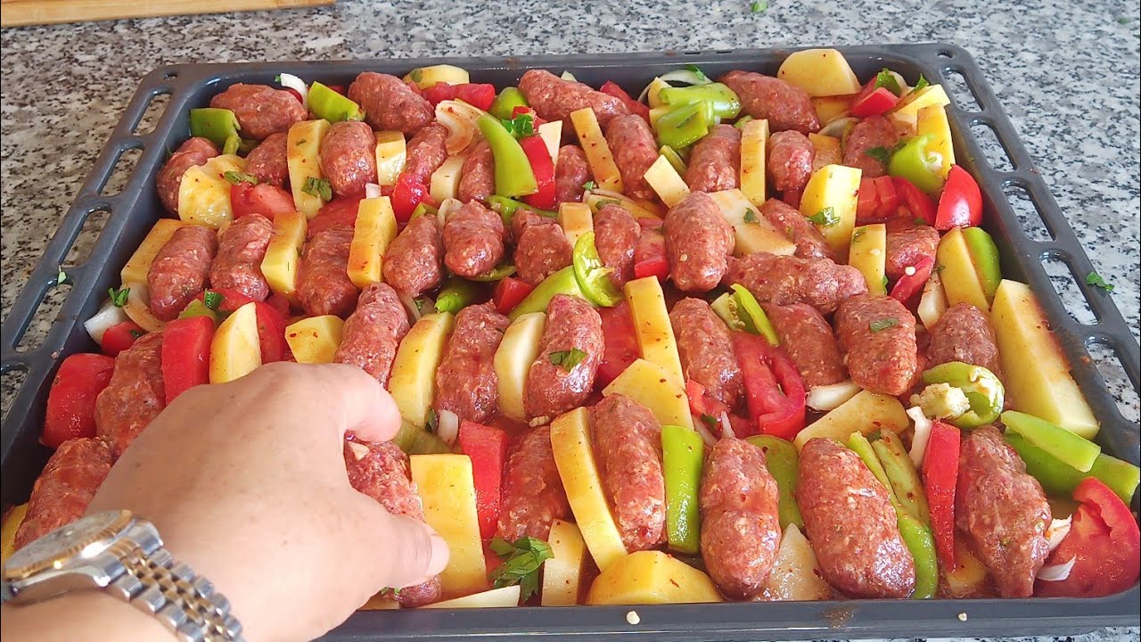 Fırında Sebzeli Köfte Tarifi ???? Lezzetli Ana Yemek İzmir Köftesi nasıl yapılır Nefis Yemek Tarifleri