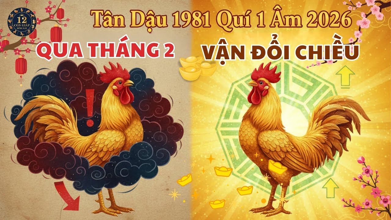 🐓 Tử Vi Tân Dậu 1981 Quý 1 Âm 2026 Tháng 2 Xung Tuổi Cẩn Trọng Tháng 3 Bật Vận Nhờ Quý Nhân Lục Hợp