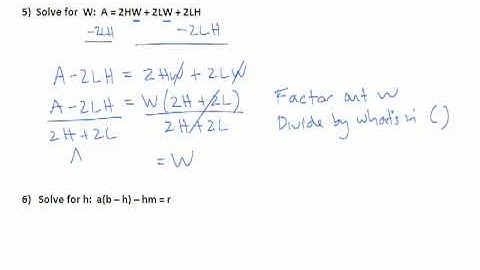 Solving Formulas for a Specified Variable - flash.mp4