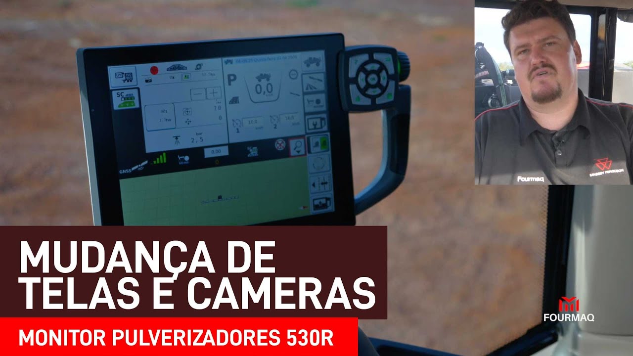 Mudança de Telas e Cameras - Monitor NT01 dos Pulverizadores 530R