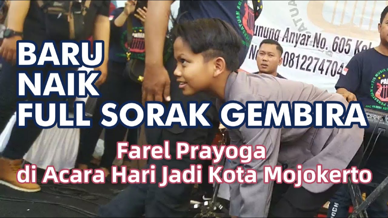 PENUH TEPUK TANGAN DETIK DETIK FAREL NAIK PANGGUNG DI SESI KEDUA HARI JADI KOTA MOJOKERTO 2023