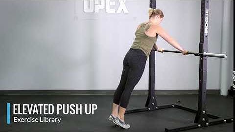 Incline Push Up on Bar - OPEX Exercise Library