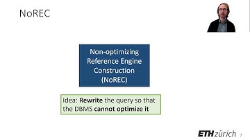 Detecting Optimization Bugs in Database Engines via Non-optimizing Refer...  (Teaser, ESEC/FSE 2020)